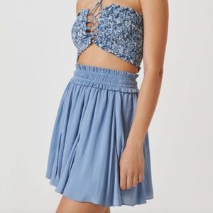 (NWT!) Current Air "Shine" silk mini skirt